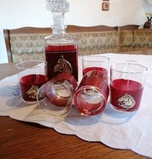 Likörkaraffe gläsern goldene gebraucht kaufen  Neuenhagen
