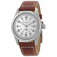 Relógio masculino Hamilton cáqui campo automático mostrador prata H70455553 comprar usado  Enviando para Brazil