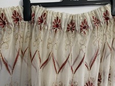 Ivory maroon embroidered for sale  LUTON