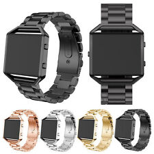 Usado, Pulseira de relógio e armação de aço inoxidável pulseira de metal para Fitbit Blaze Tracker comprar usado  Enviando para Brazil