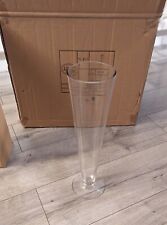 Tall vase clear for sale  SHEFFIELD