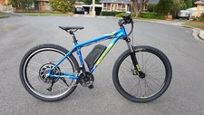 Mountain bike elétrica 1000w 45kmh 48v 12ah com acelerador de polegar azul abd preto comprar usado  Enviando para Brazil