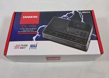 Tampo de mesa Sangean CL-100 NOAA, S.A.M.E alerta público certificado alerta meteorológico   comprar usado  Enviando para Brazil