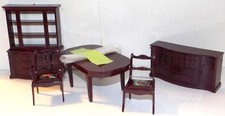MOBÍLIA PARA SALA DE JANTAR BONECA Aparador Cadeiras Buffett Mesa Marx, usado comprar usado  Enviando para Brazil