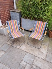 Pair vintage striped for sale  CHESTER