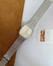 Relógio vintage folheado a platina Buren muito bonito raro comprar usado  Enviando para Brazil
