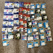Lote de 56 tintas de impressora expiradas HP Epson Canon revenda comprar usado  Enviando para Brazil