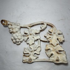 Cadeira de assento antiga vitoriana de ferro fundido videira parte traseira esquerda pátio jardim comprar usado  Enviando para Brazil