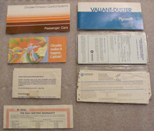 1972 Plymouth Valiant Duster Proprietários Operadores Manual Pacote Conjunto Original OEM comprar usado  Enviando para Brazil