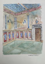 Disegno acquerello carla usato  Carrara