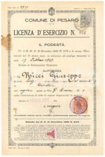 1927 pesaro licenza usato  Milano