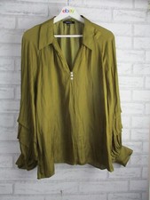 Usado, Blusa feminina basca verde 12 botões gola V manga longa colarinho comprar usado  Enviando para Brazil