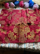2 painéis antigos de tecido damasco vermelho bordado/tecido de ouro com fio de ouro comprar usado 2 painéis antigos de tecido damasco vermelho bordado/tecido de ouro com fio de ouro comprar usado  Enviando para Brazil