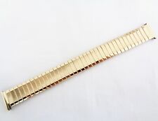 Vintage Rowi 19 mm Novo Antigo Estoque Aço Folheado a Ouro Pulseira de Relógio Masculina Expansível comprar usado  Enviando para Brazil