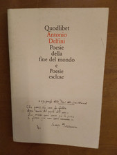 Antonio delfini poesie usato Antonio delfini poesie usato  Italia