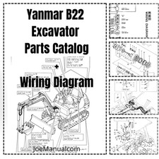 Yanmar B22 Katalog części koparki Schemat okablowania PDF na sprzedaż  PL