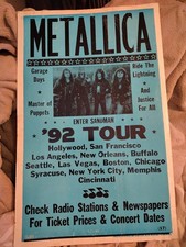 Metallica tour heavy for sale  Kent