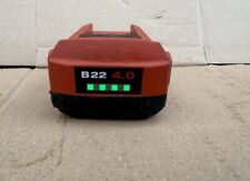 Hilti 4.0ah lithium for sale  COLCHESTER