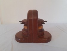 Vintage wood bookends for sale  BRIDGEND