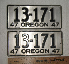 1947 oregon license for sale  Antioch