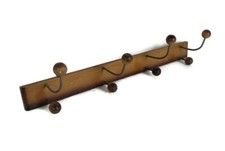 Casaco retrô vintage pequeno rack pendurado na parede madeira botões atômicos adoráveis comprar usado  Enviando para Brazil