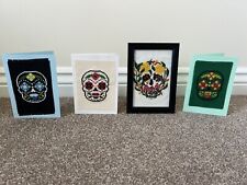 Cross stitched skulls for sale  WINCANTON