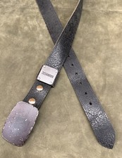Black distress leather for sale  WALSALL