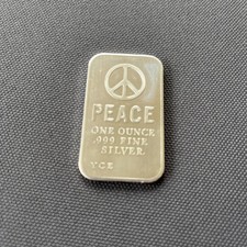 Placa de paz barra de prata uma onça .999 fina Y C E comprar usado  Enviando para Brazil