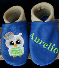 Krabbelschuhe lederpuschen eul gebraucht kaufen  Hermaringen
