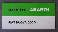 Abarth exhausts fiat for sale  BENFLEET