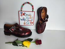 Usado, Sapatos vintage Dr Martens Mary Jane Inglaterra vermelho oxblood arcadia UK4 EU37 US6 comprar usado  Enviando para Brazil