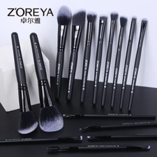 Kit conjunto de 15 pincéis maquiagem clássica com bolsa de feltro ceia macia fibra lisa cabelo comprar usado  Enviando para Brazil