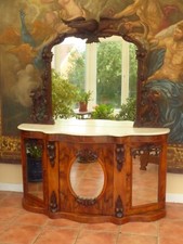 Walnut chiffonier carved for sale  UCKFIELD