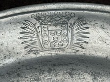 Rare assiette étain d'occasion  Istres