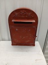 Caixa de correio vermelha vintage 12"× 9" comprar usado  Enviando para Brazil