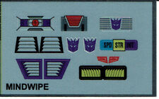 TRANSFORMERS GENERATION 1, G1 DECEPTICON MINDWIPE REPRO ETIQUETAS/ADESIVOS comprar usado  Enviando para Brazil
