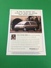1995 1996 1997 TOYOTA PREVIA VAN VINTAGE ANÚNCIO IMPRESSO ORIGINAL comprar usado  Enviando para Brazil