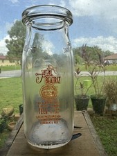 Garrafa de leite cubana de meia pinta Santa Beatriz com laranja Pyro peça rara da história, usado comprar usado  Enviando para Brazil
