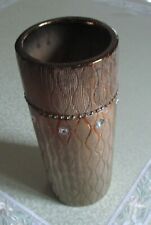 Goldfarbene metall vase gebraucht kaufen  Köln