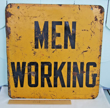 Men working sign for sale  Greenfield