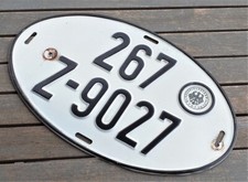 Targa originale tedesca usato  Milano