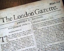 Rag 17TH CENTURY 351 Years old London Gazette England Dated 1673 UK Newspaper  comprar usado  Enviando para Brazil