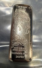 100 oz silver bars for sale  Martinsville