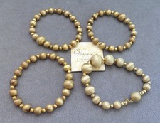 4 PULSEIRAS VERONESE de ouro Vermeil prata esterlina que formam colar - brilho acetinado, usado comprar usado  Enviando para Brazil