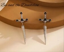 Medieval sword earring for sale  BASILDON