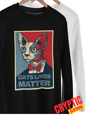 Camiseta Cats Lives Matter Make Cats Safe Again Engraçada Trump 2024 Piada MEME TEE, usado comprar usado  Enviando para Brazil