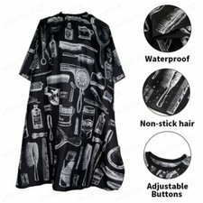 Capa de corte de cabelo profissional salão de cabeleireiro vestido de barbeiro avental de pano novo, usado comprar usado  Enviando para Brazil