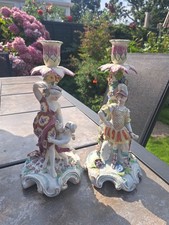 porcelain candlesticks for sale  HORSHAM