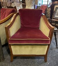 Velvet tub chair for sale  BELPER