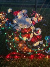 Holographic santa sleigh for sale  Pataskala